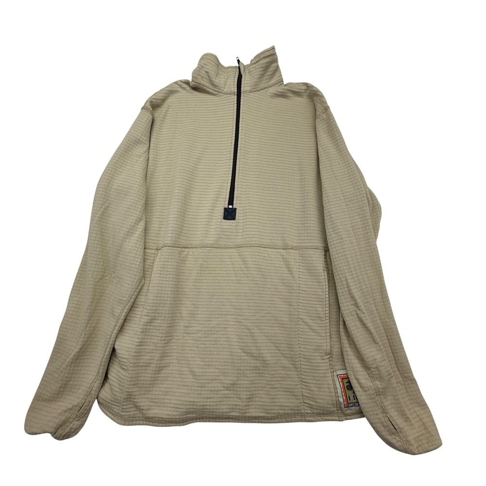 Insport FROG Flame Resistant Polartec Grid Fleece 1/2 Zip Men's Medium Coyote